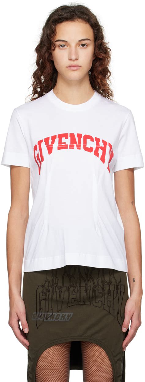 givenchy college t shirt|Givenchy t shirt women.